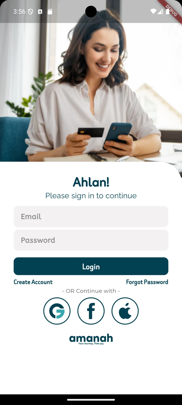 Amanah screen