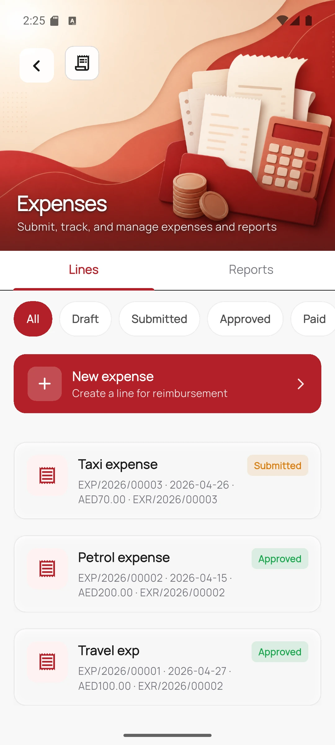 HRMS Mobile screen 19