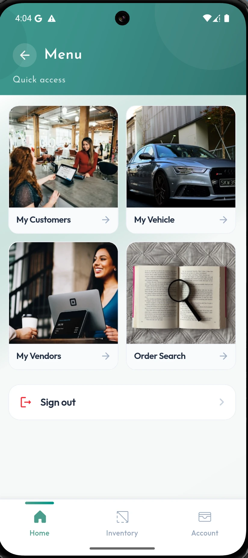 Lezof Auto screen
